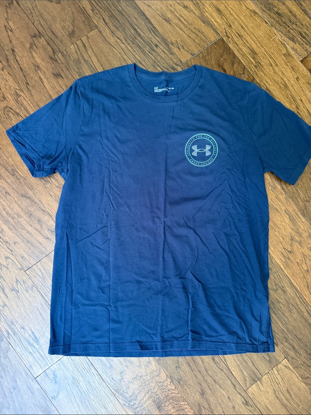 Under Armour Men’s Navy Short Sleeve Crew Logo Tee- size XL